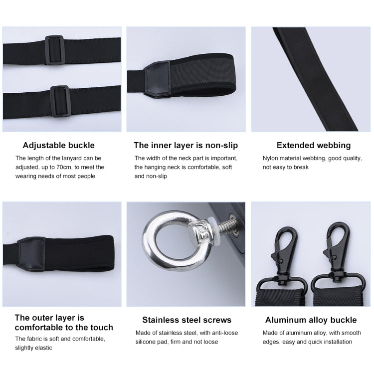 PULUZ Neck Lanyard Strap for DJI Mini 3 Pro / Air 2S / Air 2 / Mavic 2 Screen Remote Control, For DJI Mini 3 Pro / Air 2S / Air 2 / Mavic 2 Screen Remote Control PULUZ Neck Lanyard Strap for DJI Mini 3 Pro / Air 2S / Air 2 / Mavic 2 Screen Remote Control, For DJI Mini 3 Pro / Air 2S / Air 2 / Mavic 2 Screen Remote Control